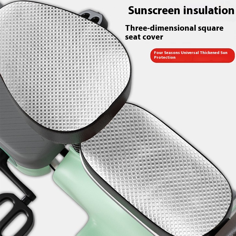 Electric Vehicle Seat Cover Yadi Emma Battery Bicycle Sunscreen Cushion Waterproof Heatulation Four Seasons Universal Seat Cover