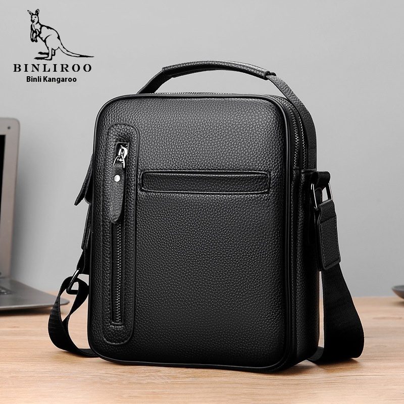 Binli Kangaroo Men's Bag Single Shoulder Bag Messenger Bag Fashion Casual Men's Backpack Korean Style Shoulder Bag1801