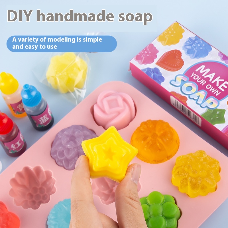 Toddler Diy Handmade Soap Crystal Soap Plant Soap Making Materials Girl Toy Set Birthday Gift