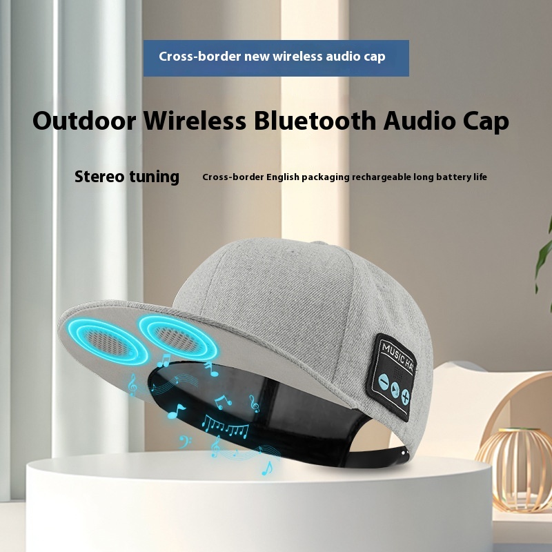 European And American Bluetooth Music Headset Cap Binaural Stereo External Charging Music Stereo Hat