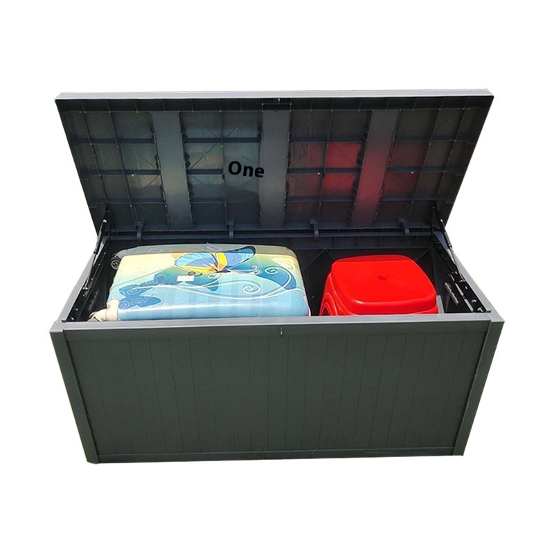 Garden Courtyard Storage Cabinet Villa Family Flip Storage Box Storage Box Rainproof Sunscreen Outdoor Courtyard Storage Cabinet