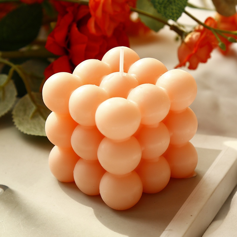 Korean Internet Celebrity Rubik's Cube Aromatherapy Candle Home Fragrance Geometric Ornament Creative Photography Props - 4