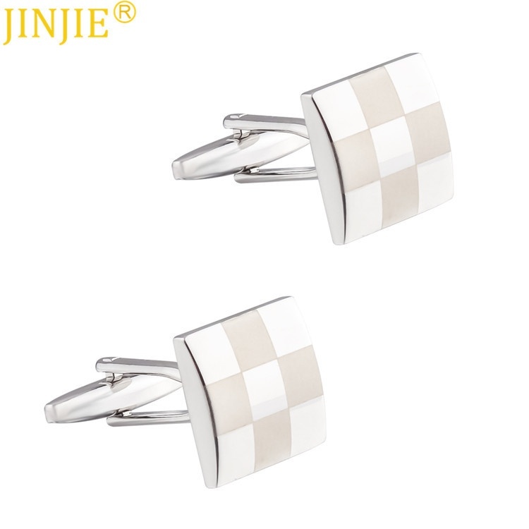 Metal Laser Polished Cufflinks Foreign Trade Men's French Shirt Cufflinks Cufflinks
