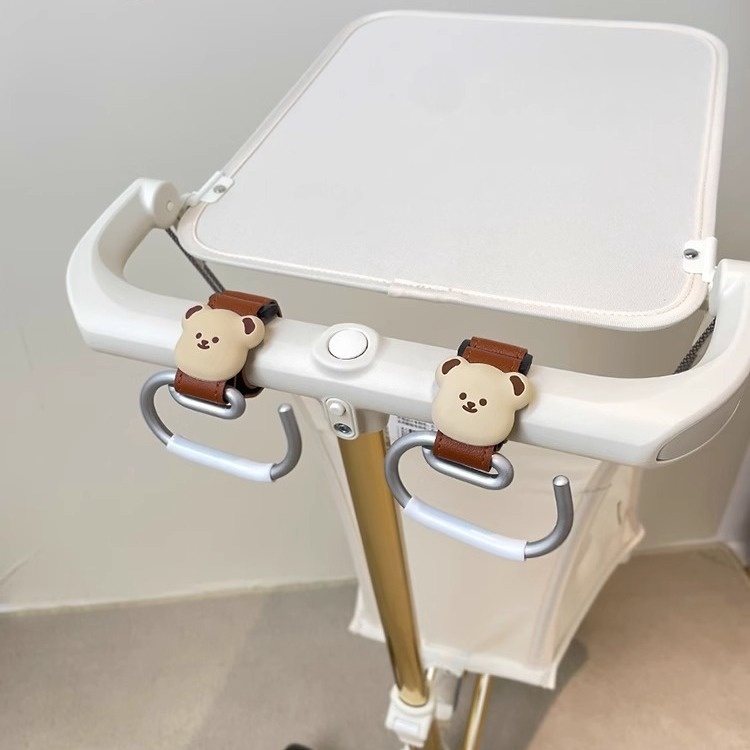 Korean Version Of Practical Baby Stroller Hook Super Large Load-bearing Sundries Sticky Hook Bear High Value Hook