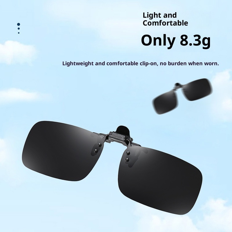 Clip-On Polarized Sunglasses For Male And Female Drivers Myopia Glasses Anti-Uv Men's High-End Sunglasses Clip-On