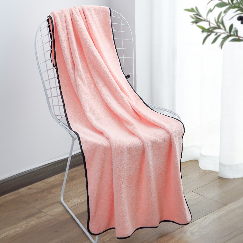 Coral Fleece Absorbent Bath Towel For Adults And Children Quick-drying Large Korean Version For Men And Women Thickened Towel Household Soft Bath Towel