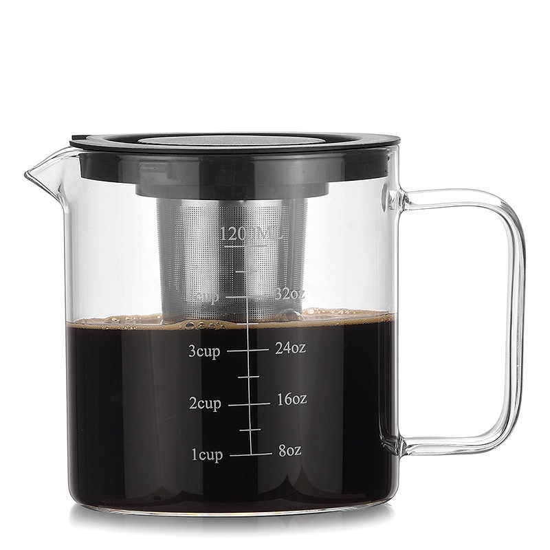 Coffee Pot With Scale Coffee Filter Cold Brew Pot Glass Coffee Pot Coffee Utensil Sharing Pot Coffee Cold Brew Pot