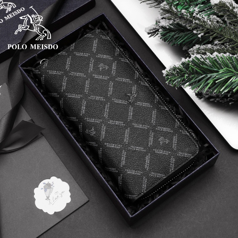 High-end Leather Top Layer Cowhide Wallet For Men Long