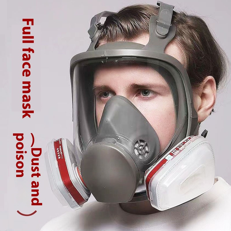 6800 Gas Mask Spray Paint Pesticide Chemical Dust Full Face Mask Fire Large Field Of View Gas Mask Batch
