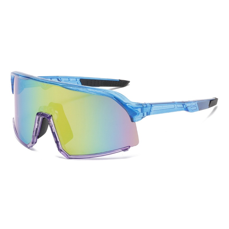 Special For Riding Sunglasses Oversized Frame Color Plating Real Film Sunglasses Outdoor Bicycle UVProtection