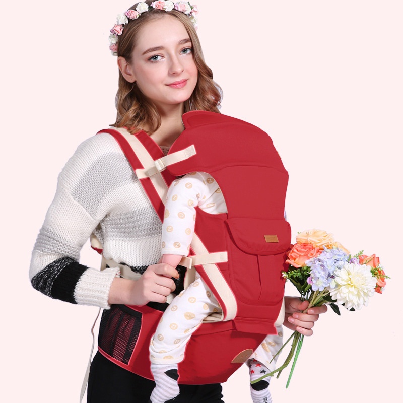 Happy Four Seasons Breathable Baby Carrier Multifunctional Baby Waist Stool Three In One Oblique Holding Carrier Direct