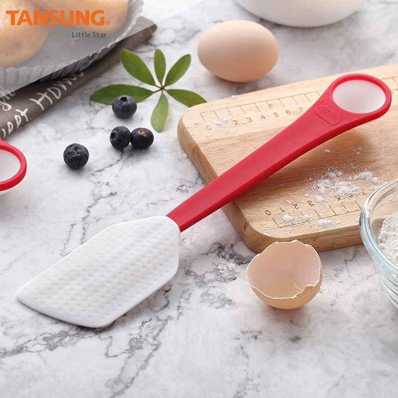 Kitchen Baking Tools Dual-purpose Spatula Silicone Scraper Integrated Double-headed Butter Scraper
