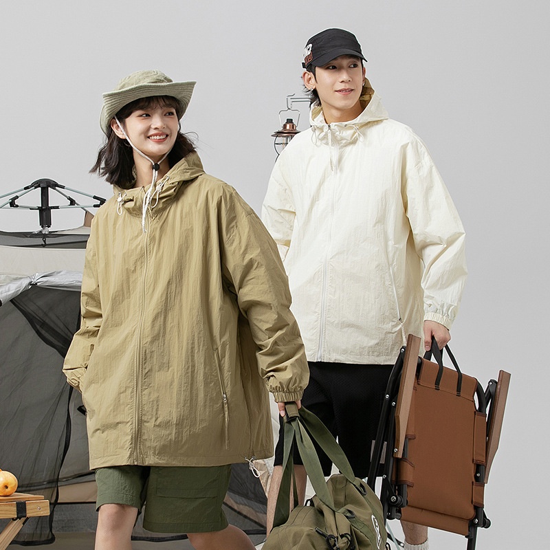 Summer Style Sports Style Outdoor Couple Jacket Sunshade Anti-mosquito Assault Jacket Thin Styley Breathable Sun Protection Clothing