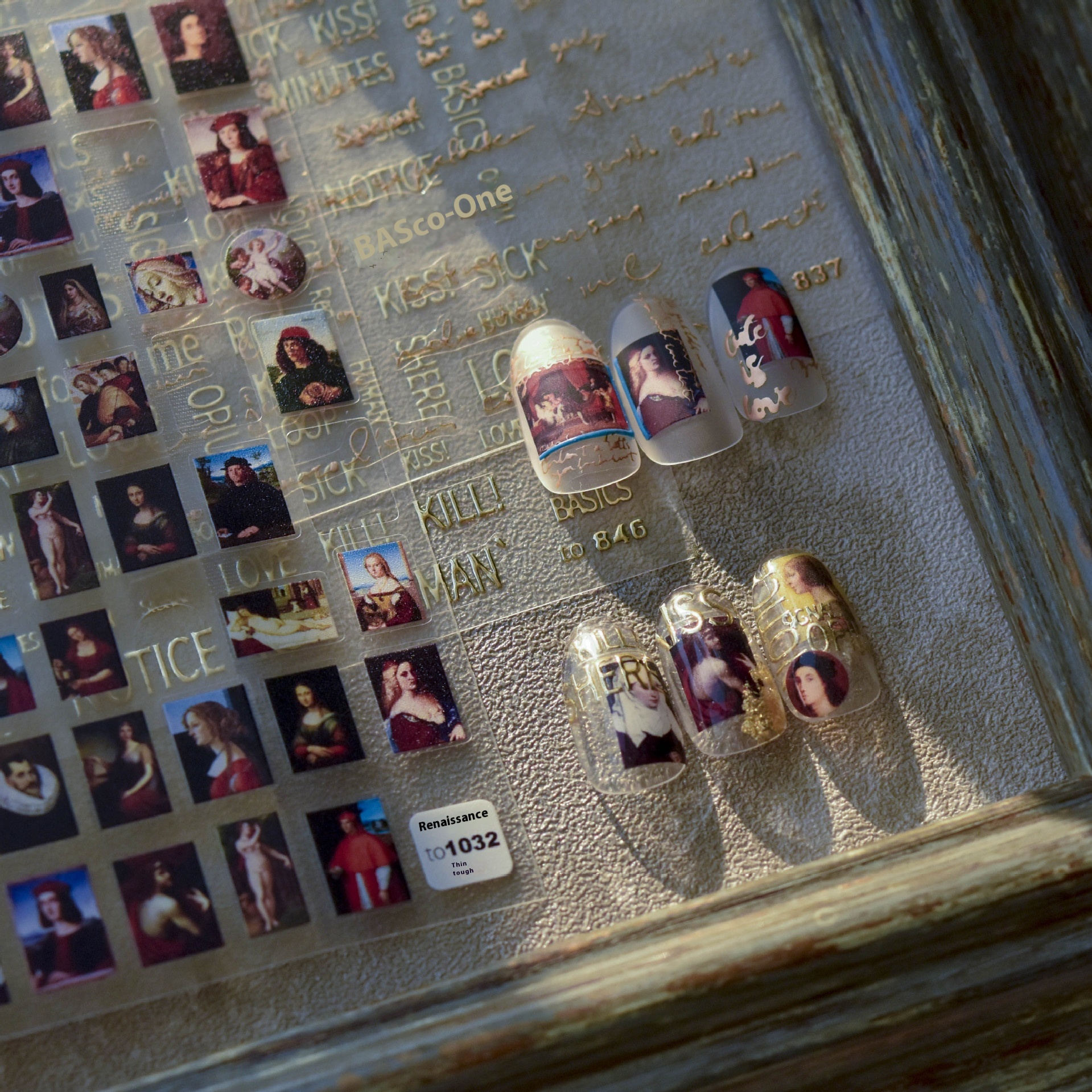 Tomoni Thin And Tough1032 Hot Back Glue Cute Nail Stickers Japanese Stickers5d Nail Stickers Renaissance