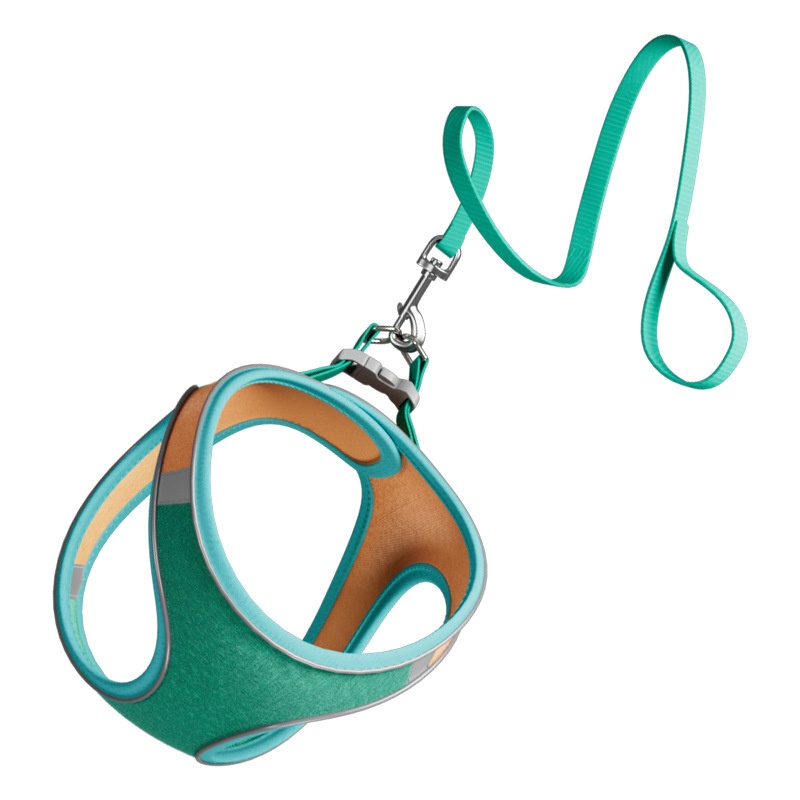 Dog Traction Rope Cat Vest Pet Chest Harness Anti-breakaway Reflective Dog Walking Rope Pet Supplies