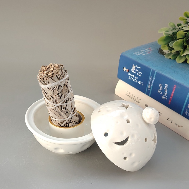 Ceramic Incense Burners Sacred Wood Sage Aromatherapy Burners Ceramic Sacred Wood Base Xiangto Peruvian Sacred Wood Burning Tray