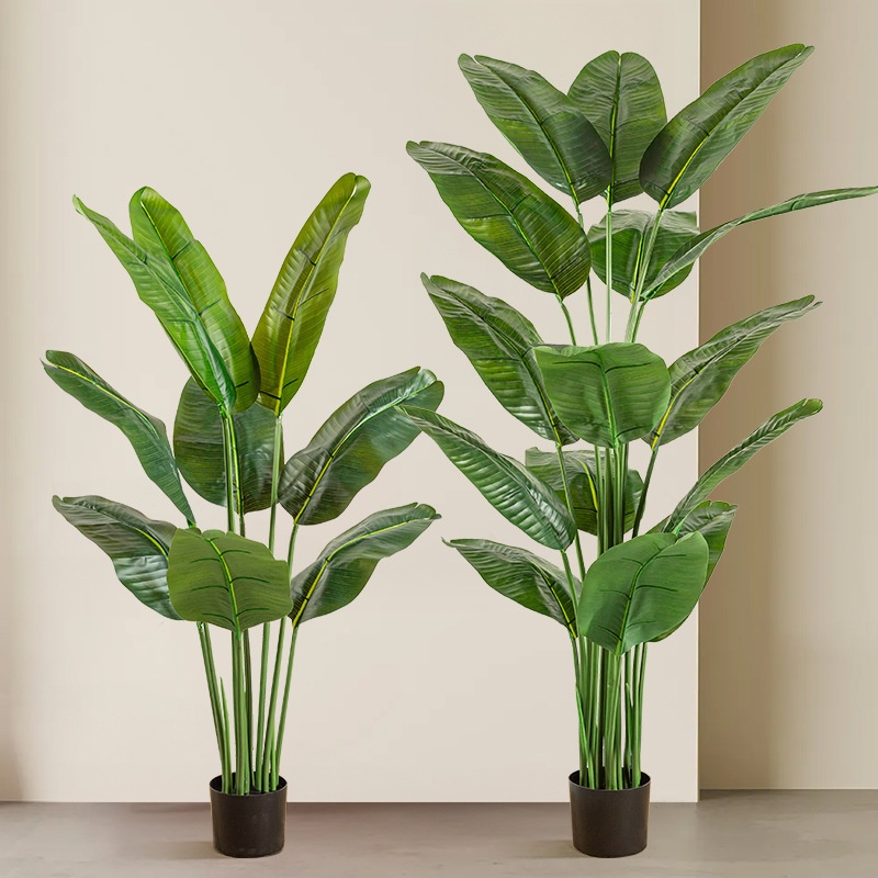 Direct Of Simulated Green Plants,Traveler Banana Potted Plants,Nordic Indoor Home Decoration Ornaments,Fake Trees,Bird Of Paradise Plants