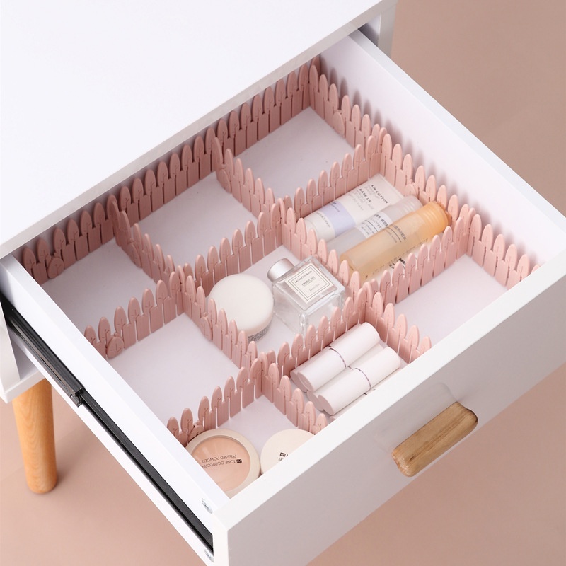 Small Tree Shape Drawer Divider Set Dividing Board Artifact Can Be Cut Household Socks Drawer Partition