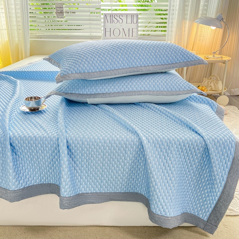 Bean Mat Ice Silk Mat Three-piece Set3 DThree-dimensional Bean Mat