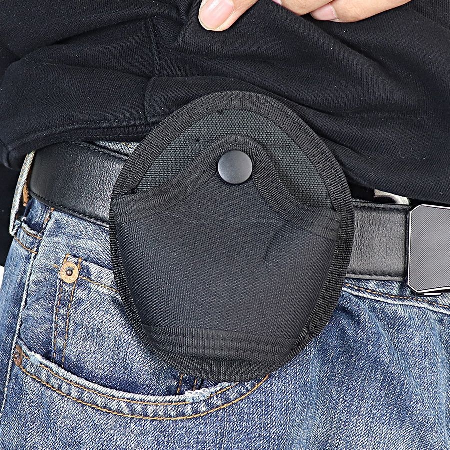 Manba Handcuffs Set Hot-selling Portable Outdoor Tactical Handcuffs Bag Waist Hanging Quick-pull Security Handcuffs Bag