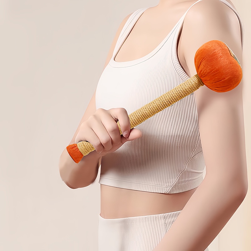 Persimmon Ruyi Wormwood Health Hammer Meridian Knocking Back Hammer Massage Hammer Back Meridian Acupoints Cervical Spine Massage Stick