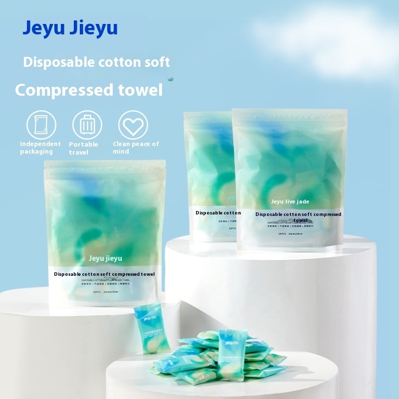 Jieyu Disposable Compressed Towel Thickened And Enlarged Portable Travel Cleansing Sterile Men And Women Face Towel
