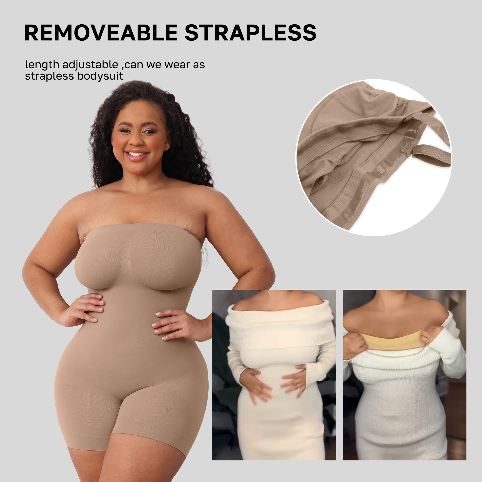 High Quality European And American One-piece Clothing Women's Seamless One-piece Encrypted One-piece Tight Skim Abdominal One-piece Shaper