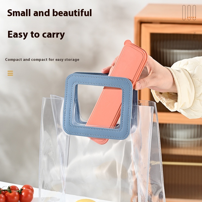 Chopsticks And Spoon Set Gift Single Stainless Steel Chopsticks And Spoon Storage Box Student Portable Tableware Three-piece Set