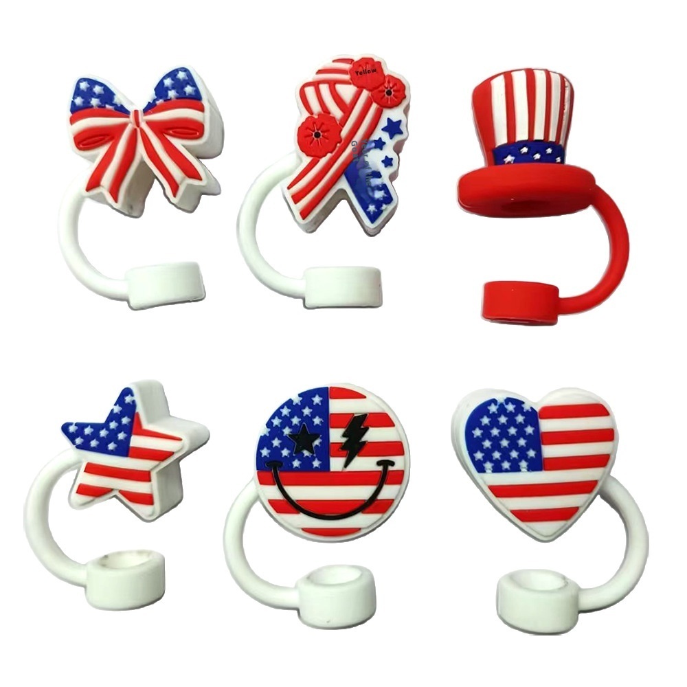 10mm Independent Day Silicone Straw Cap Stanley Cup Accessories Dust Cap Straw Cap