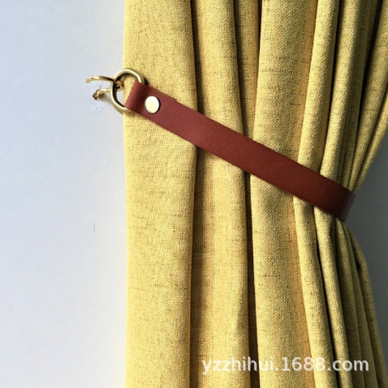 Nordic Style Leather Curtain Tie Home Door Curtain Decoration Detachable Hotel Curtain Hanging Rope