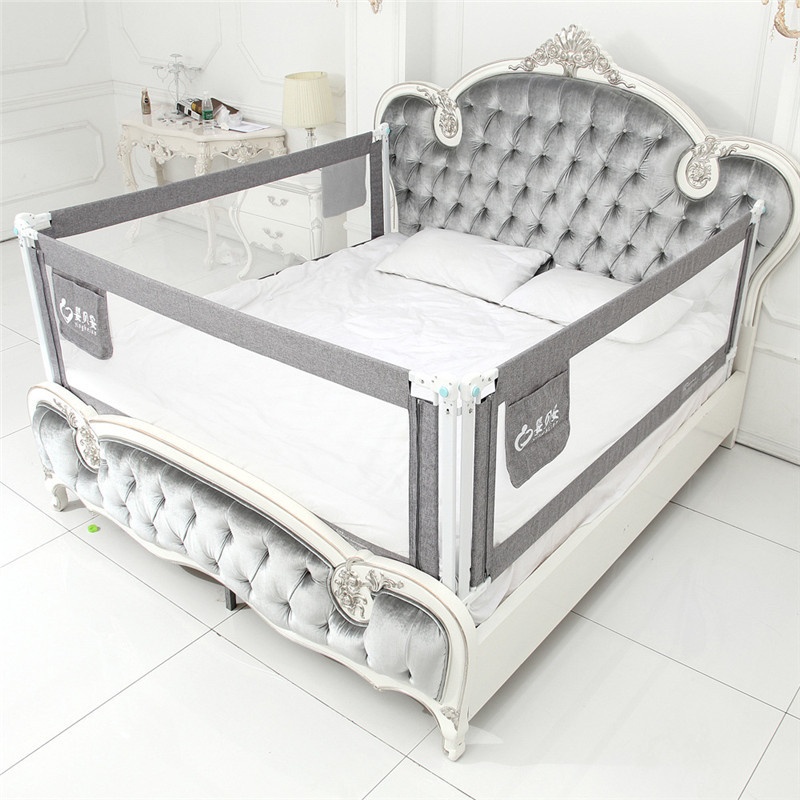 Baby Crib Guardrail Vertical Lifting Safety Anti-fall Fence1.5-1.8-2 Meters Large Bed Universal Bb Baffle