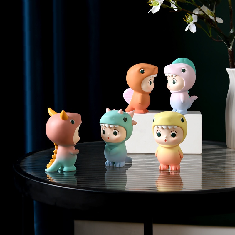 Little Dinosaur Living Room Car Ornaments Home Desktop Decoration Resin Crafts Small Ornaments