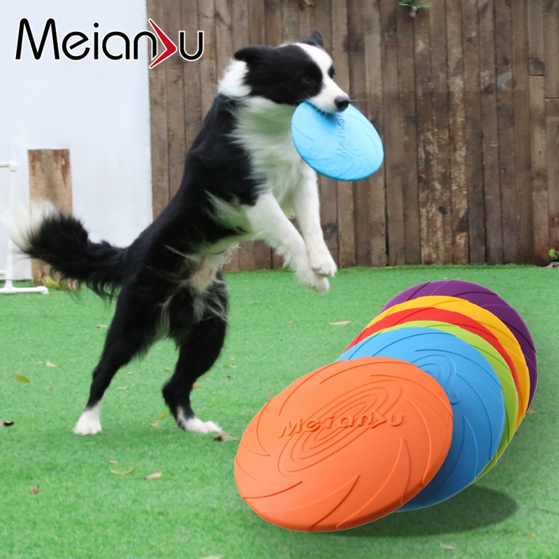Dog Frisbee Pet Toys Interactive Toys Pet Frisbee Floating Water Resistant Bite Retrieval Training
