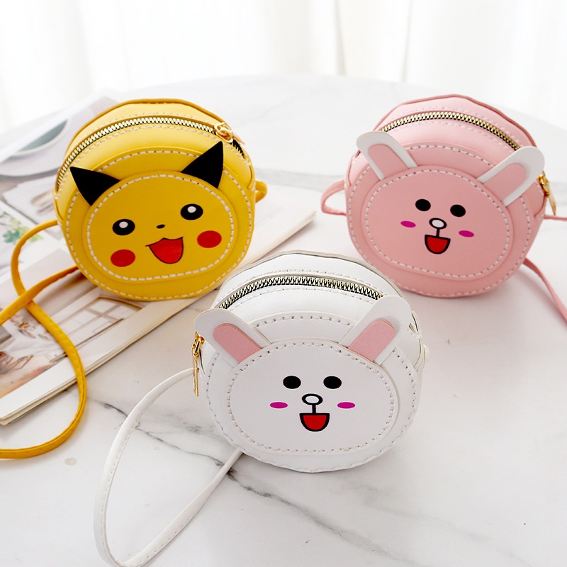 Diy Handmade Material Bag Homemade Cute Cartoon Woven Bag Mini Bunny Shoulder Cross Children's Coin Purse Female