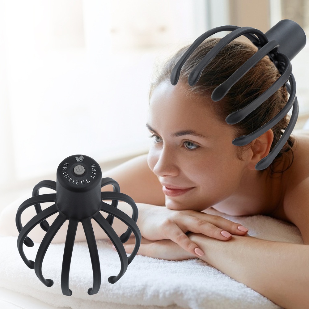 Multi-claw Electric Massager Head Scalp Kneading Massager Octopus Electric Head Massage Claw