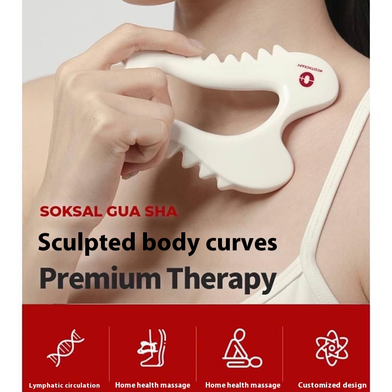 Korean Ceramic Scraping Board Face Scraping Massage Beauty Board Meditherapy