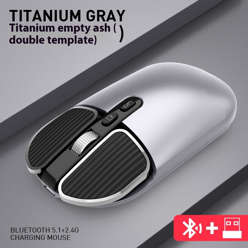 Bluetooth Wireless Dual Mode2.4 GCharging Silent Mouse For Notebook Desktop Computer Mobile Phone Tablet Universal Optical
