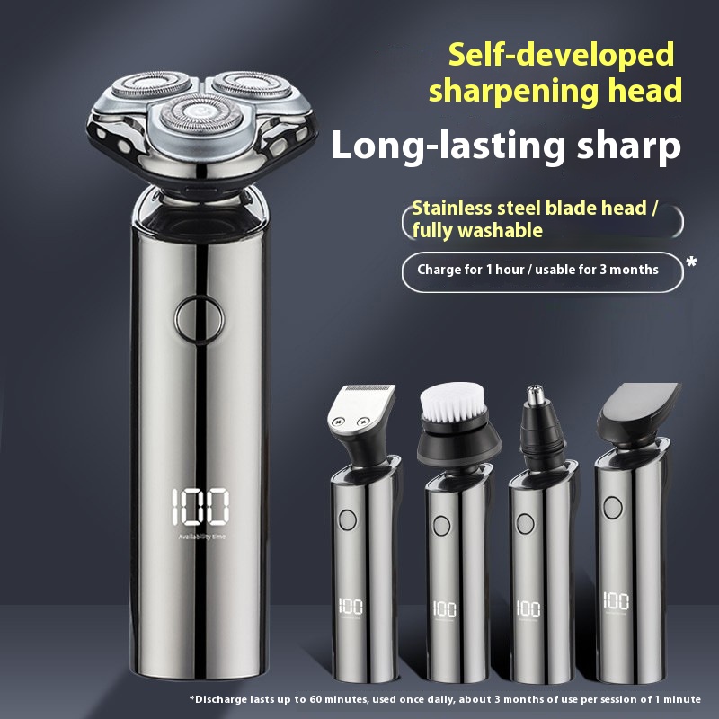 Electric Shaver Men's Multifunctional Bearer And Shaver Travel Portable Razor Electric Super Clean