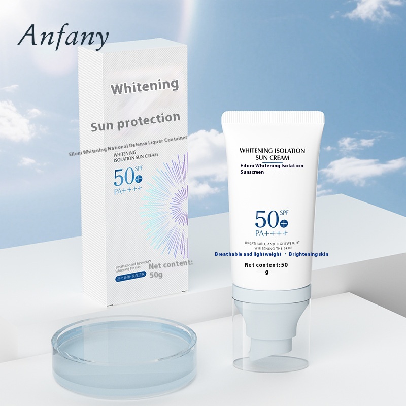 Anfany Whitening Moisturizing Sunscreen Lightweight Refreshing And Non-sticky Moisturizing Anti-UV Isolation Sunscreen