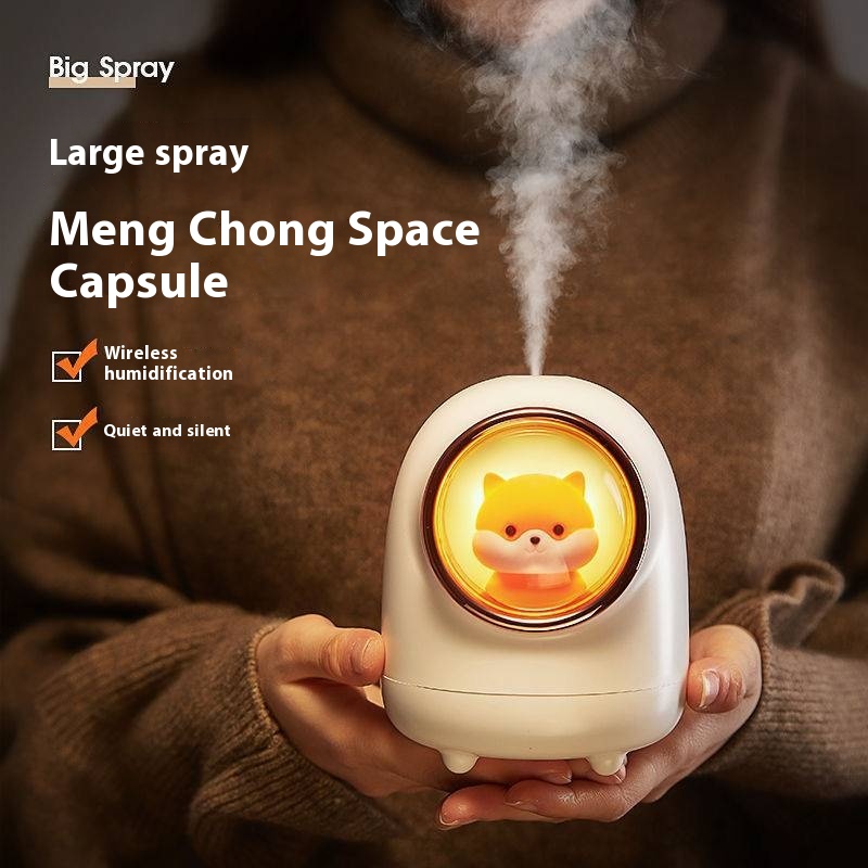 Space Capsule Humidifier Home Creative Gift Cute Pet Atomizer Mini Cute Usb Desktop Bedroom Humidifier