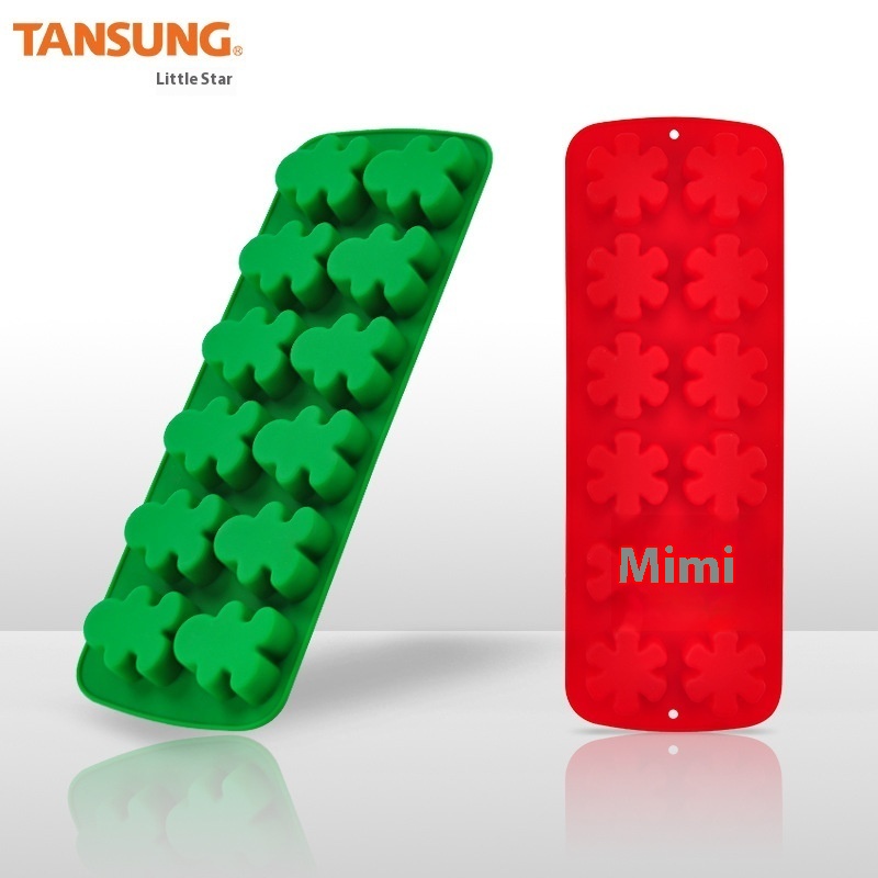 Silicone Cake Mold Human-shaped Flower-shaped Silicone Mold Christmas Silicone Cake Mold Baking Tools