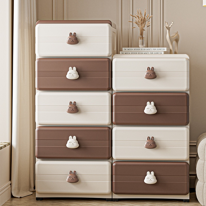 Living Room Storage Rack Household Floor Snack Kitchen Storage Cabinet Toy Multi-Layer Storage Cabinet Drawer Storage Box