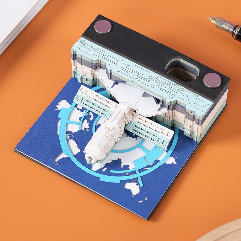 Low Price Calendar Note Desk Calendar Bad Creative3 D Paper Sculpture Earth Office Desktop Ornament