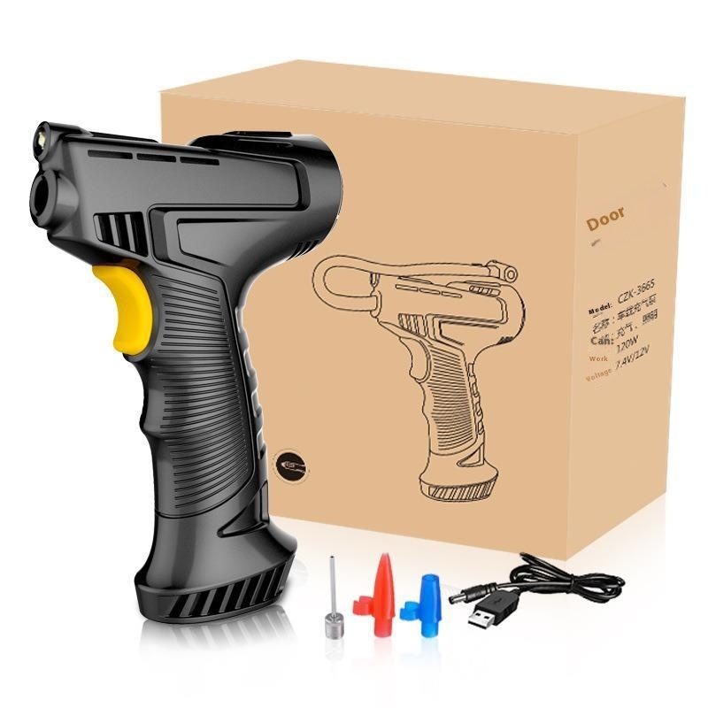 Car-mounted Handheld Wireless Air Pump Intelligent Digital Display Outdoor Emergency Lighting Air Pump