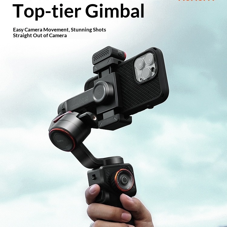 The Vast M6 Mobile Phone Stabilizer AI Face Follow-up Pan-tilt Anti-shake Handheld Vlog Artifact Video Shooting