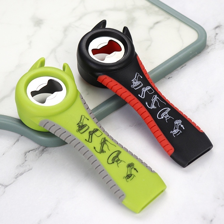 Five-in-one Bottle Opener Ear-type Multifunctional Plastic Beer Opener With Snack Bag Sealing Bottle Opener