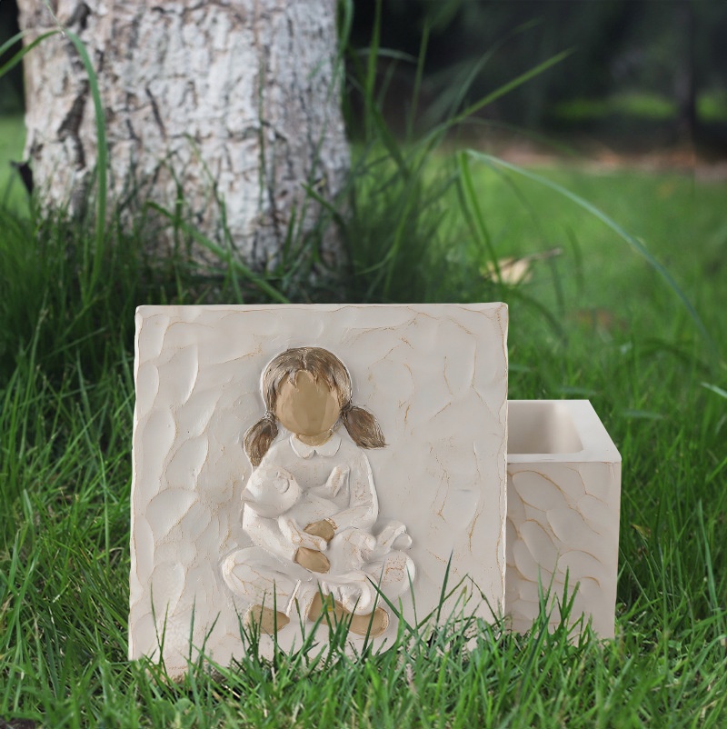 Product Angel Pet Cat Dog Resin Urn Cremation General Funeral Commemoration Protection Coffin Box