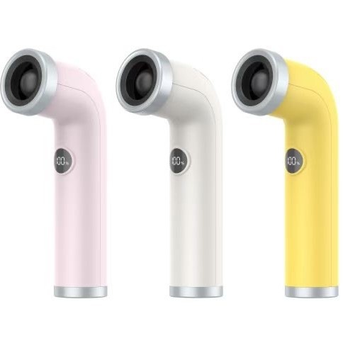 Creative Fashion Bladed High-speed Turbine Elbow Handheld Small Fan Hair Dryer Digital Display Charging