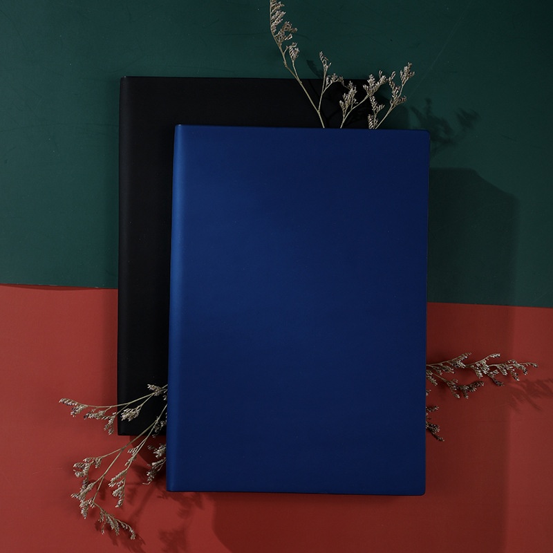 32 KSkin-feeling PUImitation Leather Notebook Soft Copybook Gift Box A5 Business Notepad Handbook Set