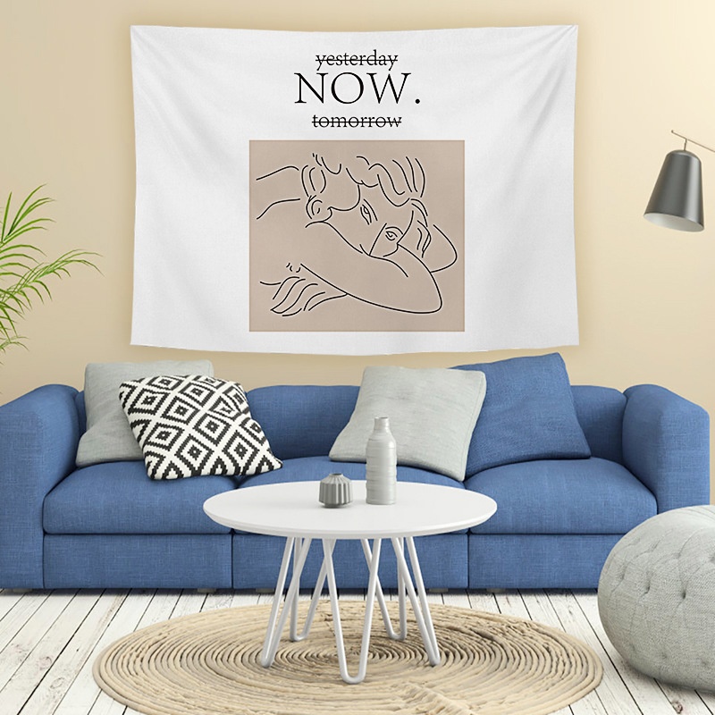 Background Cloth Hanging Cloth Tapestry Photo To Picture Bedroom Bedside Wall Cloth Painting Net Red Pattern Wall Dormitory Decoration